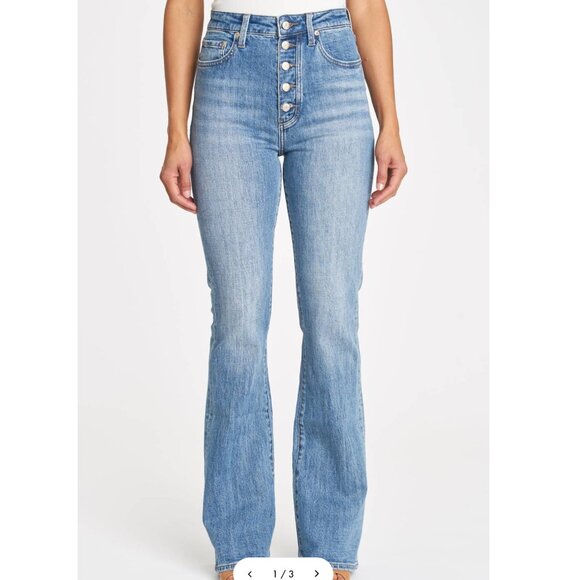 NWT Women's Pistola Dana High Rise Classic Flare Jeans (Size 28) - Picture 1 of 6